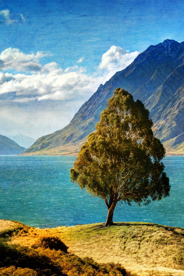 Дерево у озера