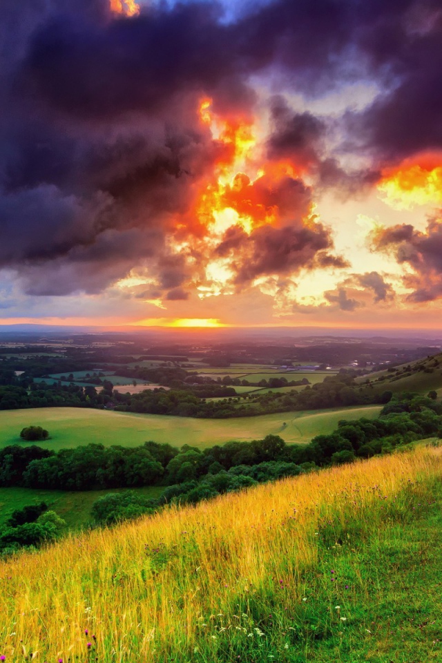 Ландшафт с тучей