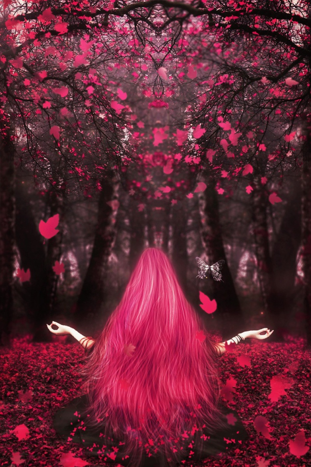 Осень в розовом тоне