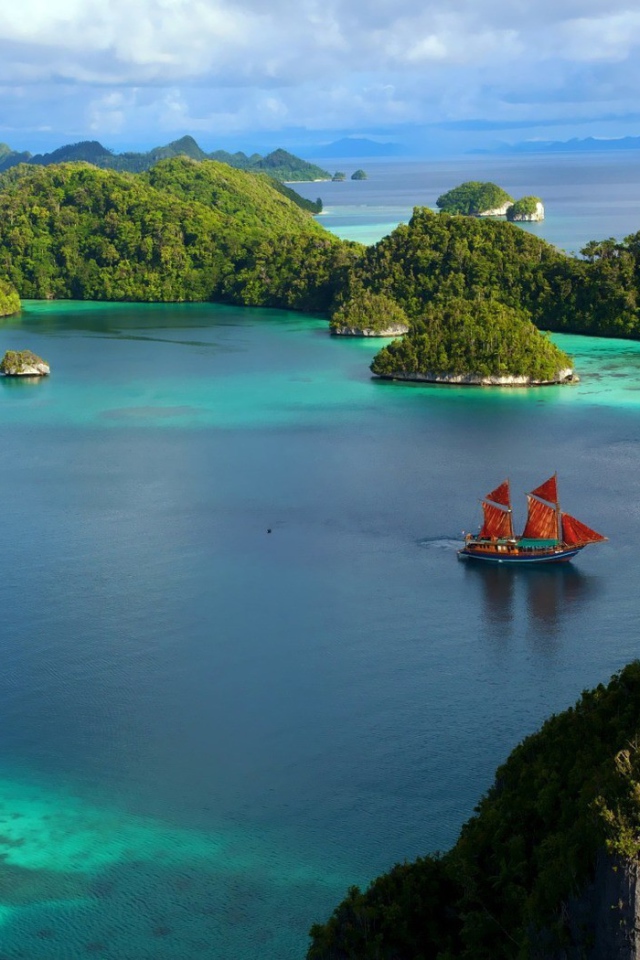 Корабль среди островов