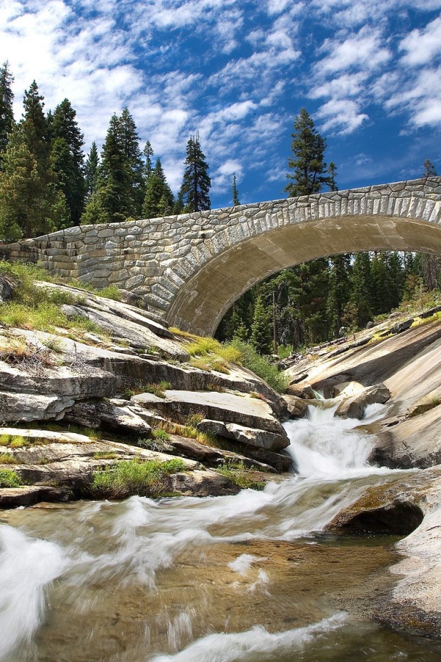 Мост через горную реку