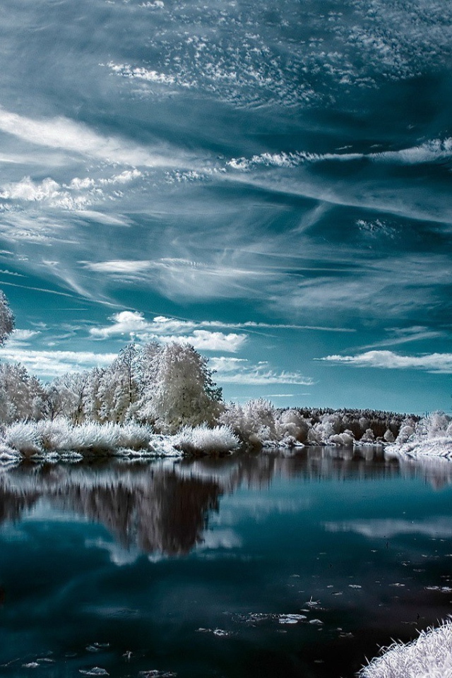 Инфракрасная фотография пейзаж