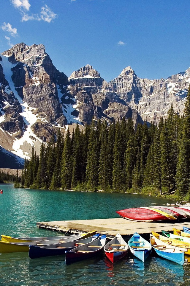 Озеро Морайне пристань