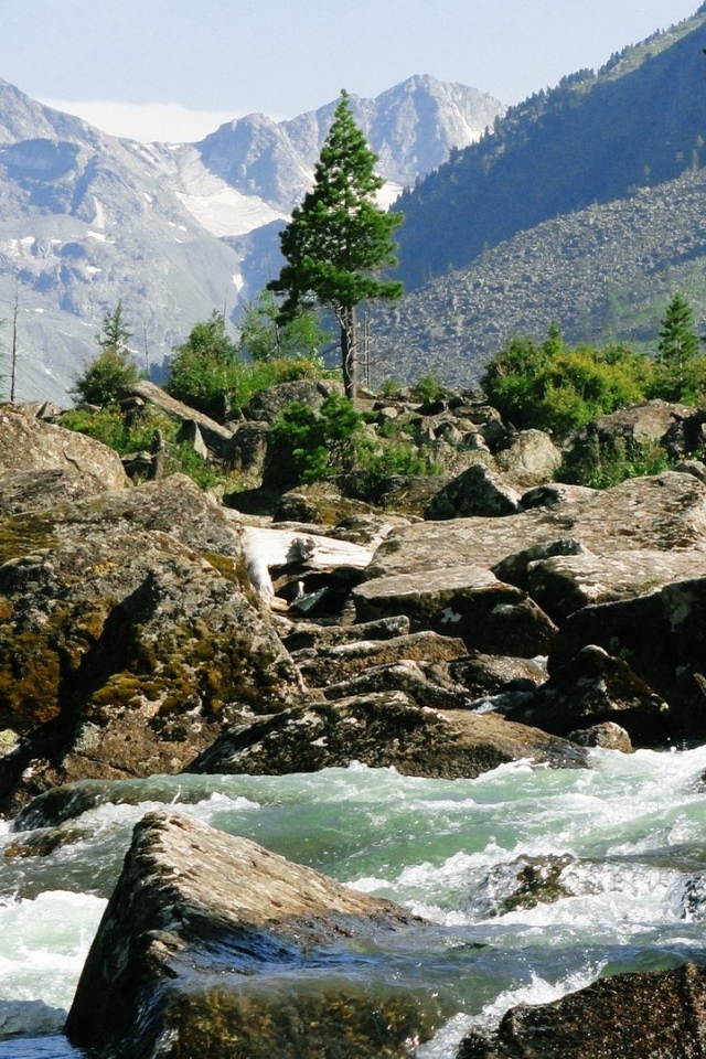 Бурная горная река