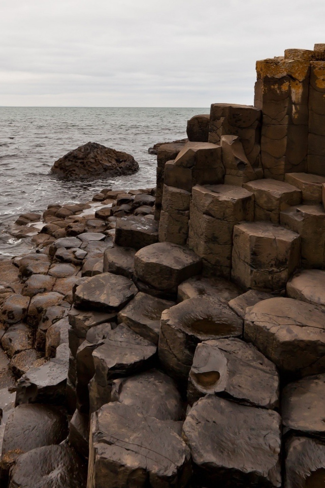 Морской берег ступени