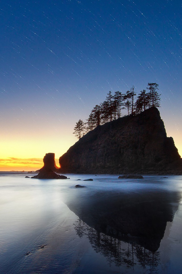 Звездное небо на закате