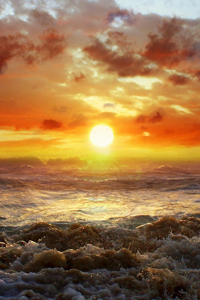 Закат над штормом