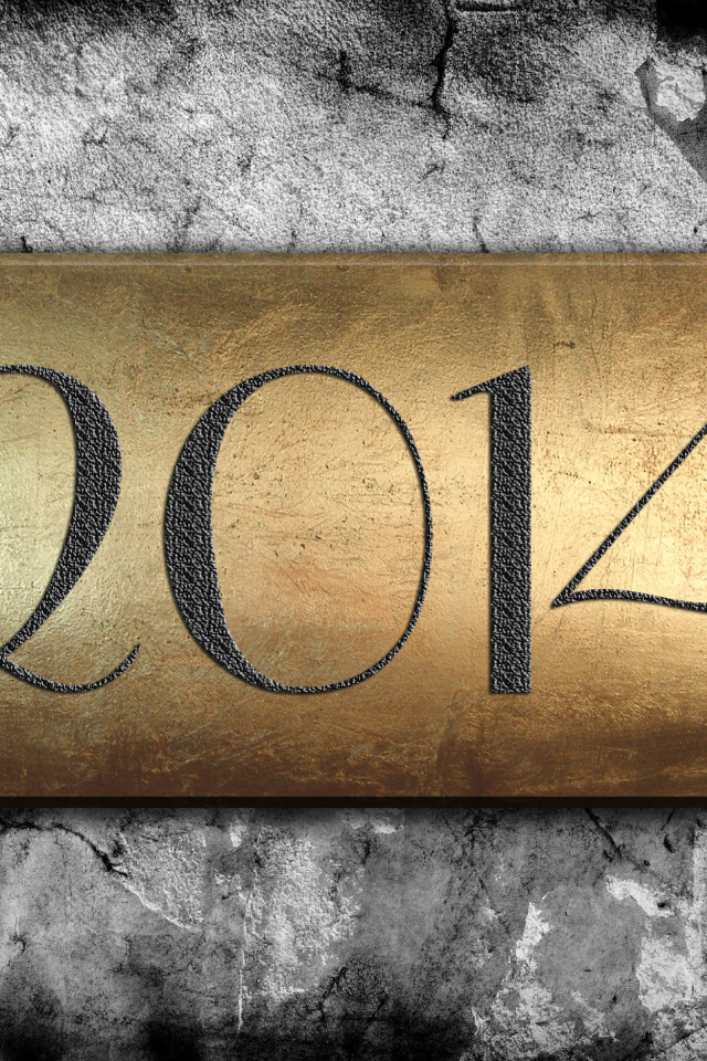 2014 на табличке