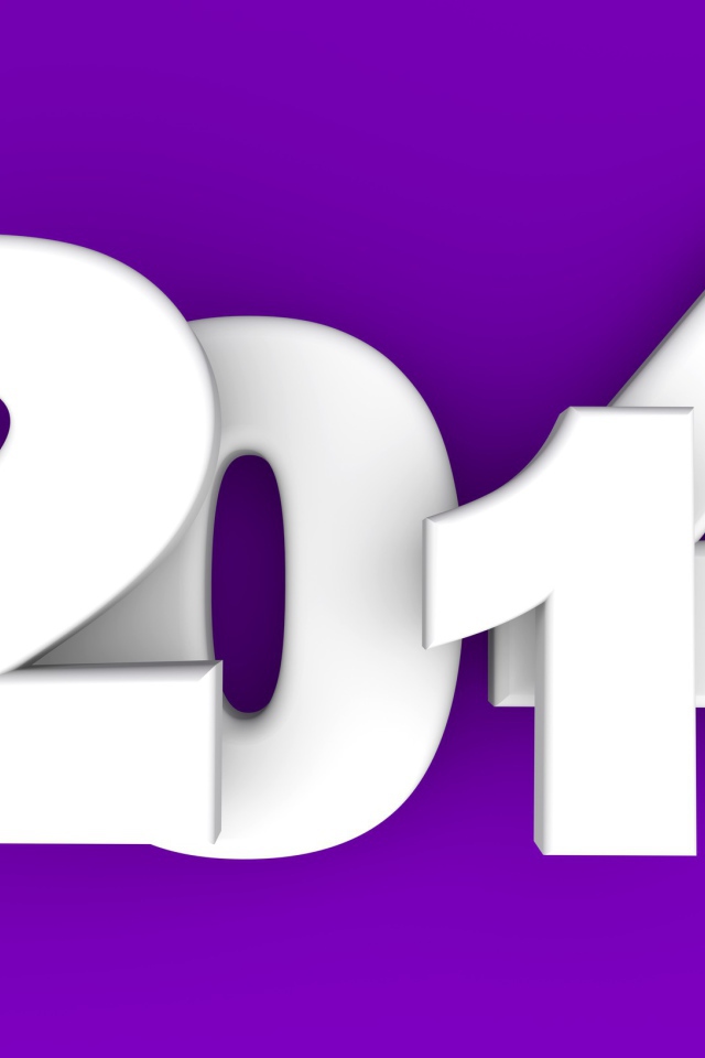 2014, фиолетовый фон