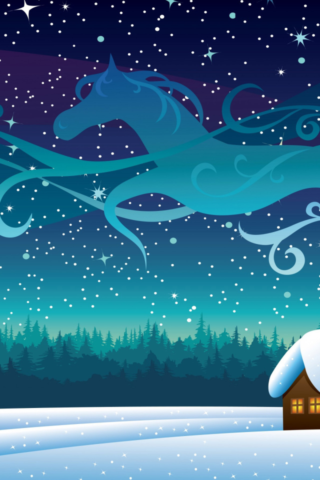 Синяя лошадь