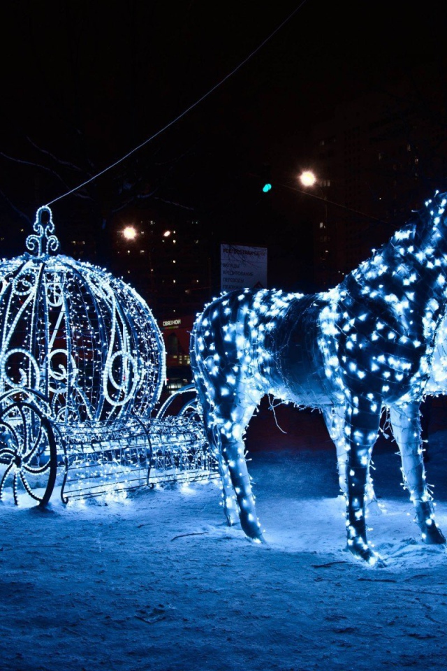 Карета с лошадьми