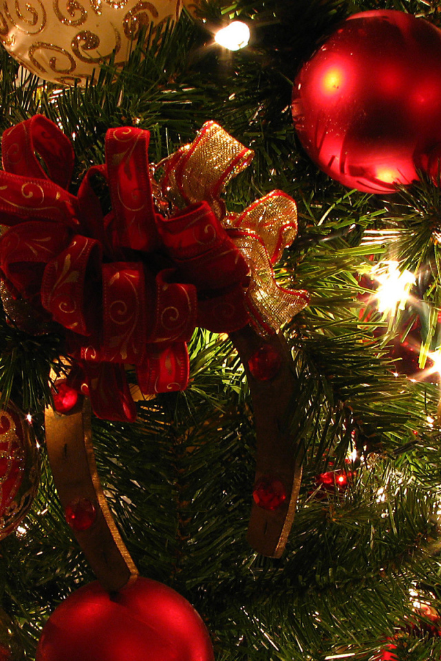 Eлочная игрушка подкова