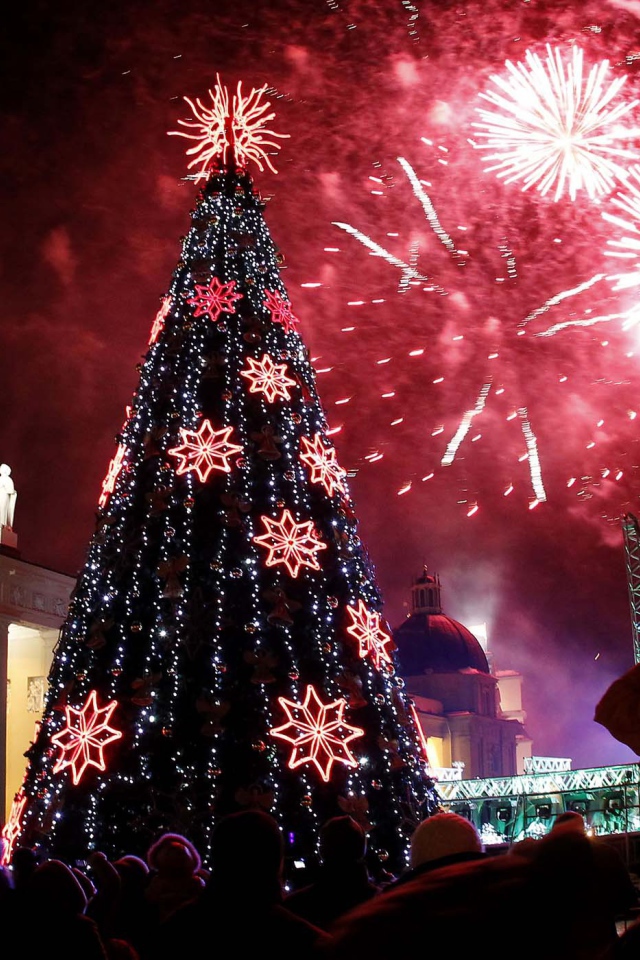 Новогодняя елка в Вильнюсе 2014