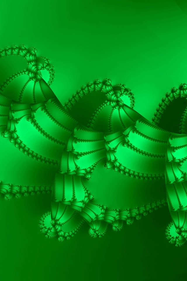 Гирлянда зеленая