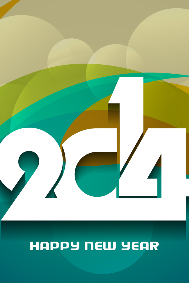 Счастливого нового 2014 года, абстрактная картинка
