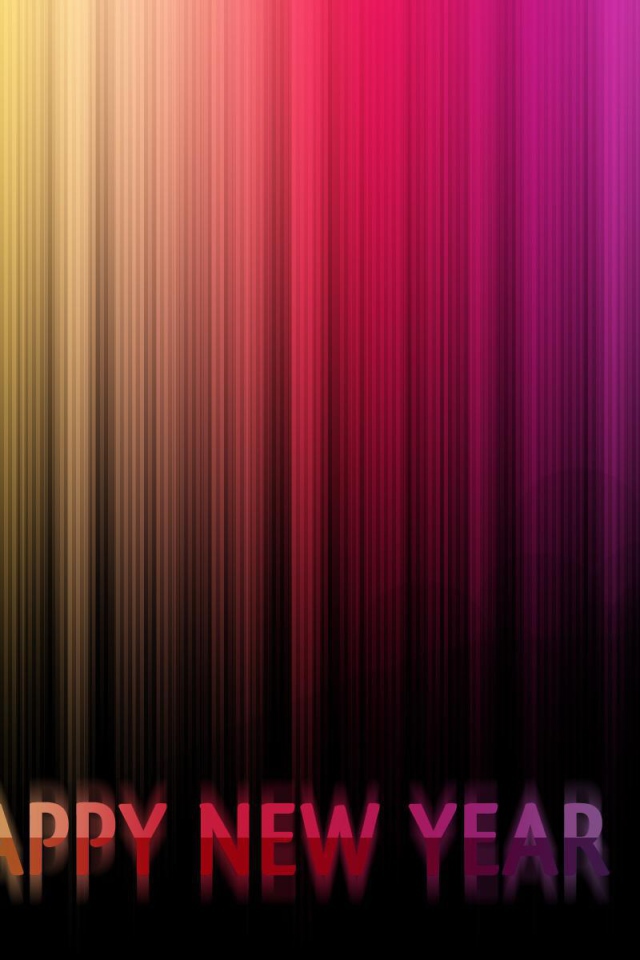 Новый год 2014, разноцветная картинка