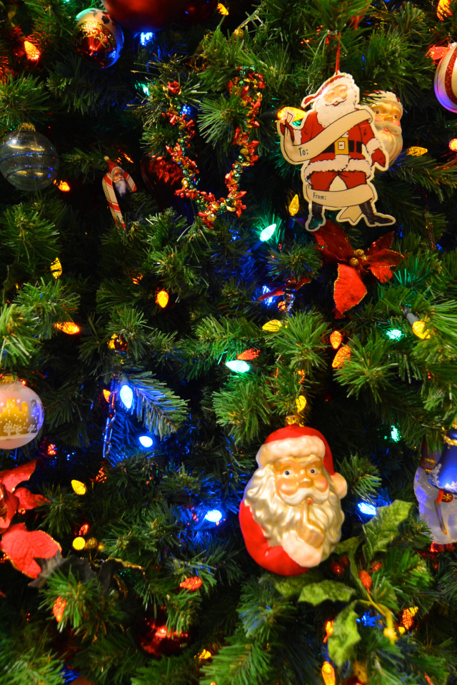 Новогодняя елка с Дедом Морозом