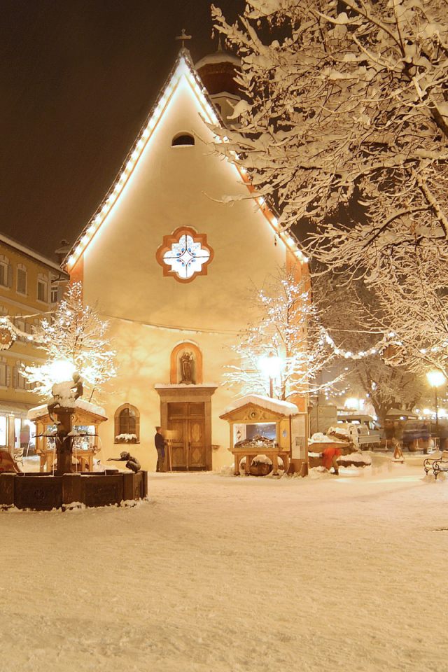 Новогодняя снежная сказка