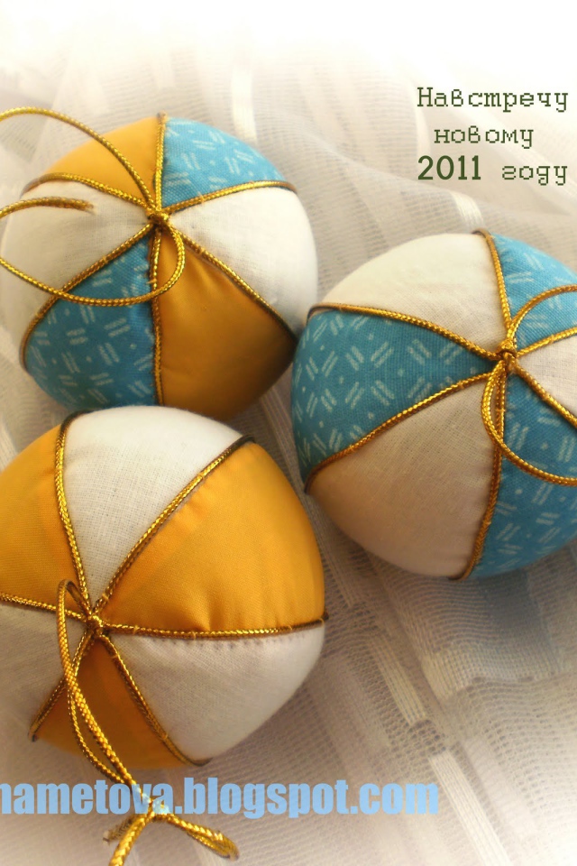 Mягкие елочные игрушки