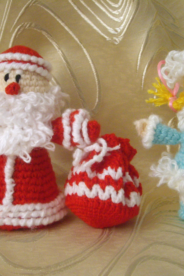 игрушка дед мороз и снегурочка