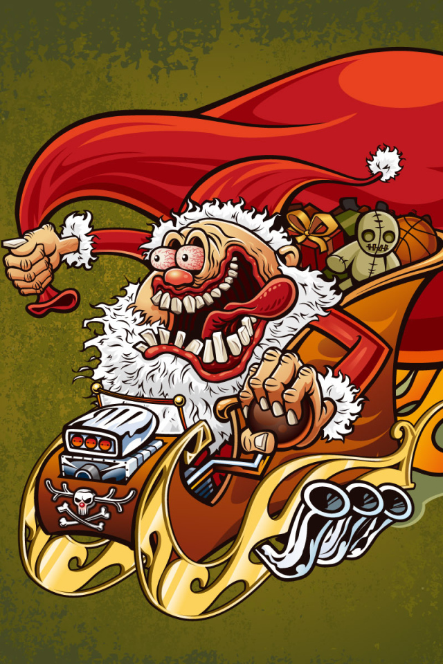 Cмешной дед мороз