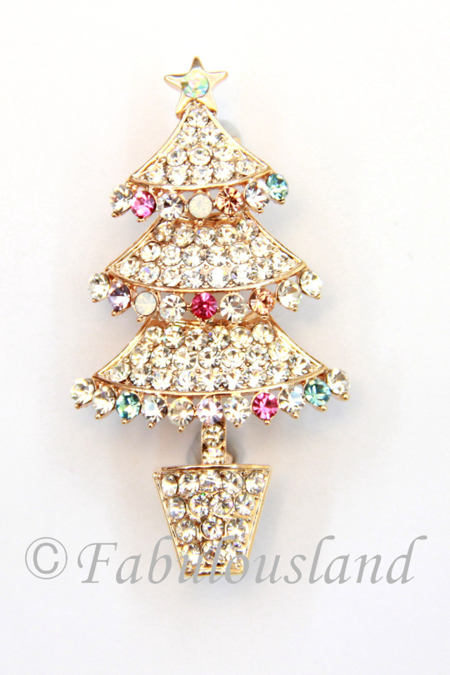 crystal Christmas tree toy