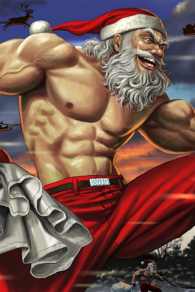 Дед мороз прикол