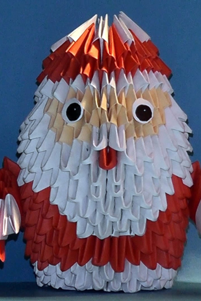 Oригами дед мороз