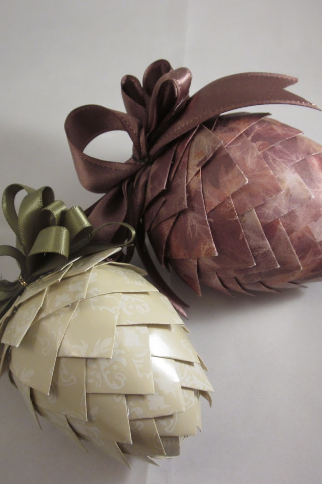 Бумажные елочные игрушки