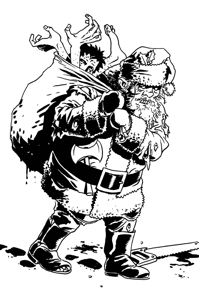 3омби дед мороз