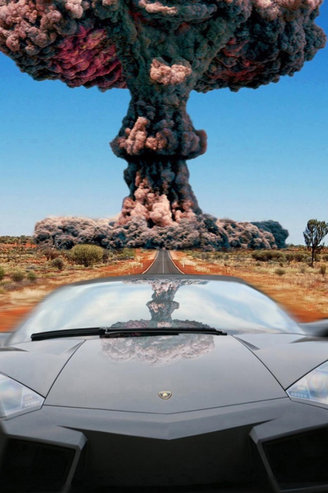 Атомный взрыв на дороге