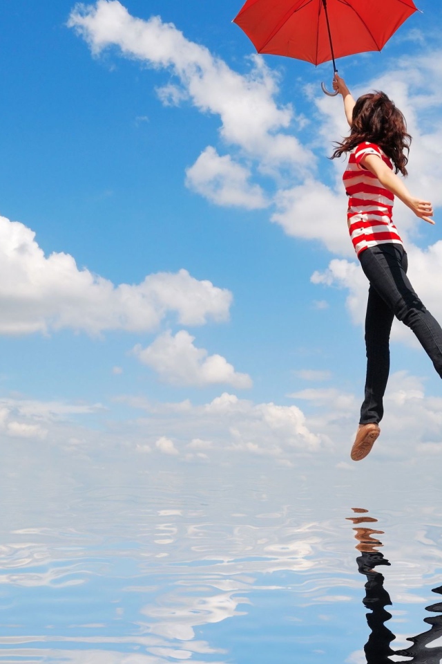 Полет на зонтике