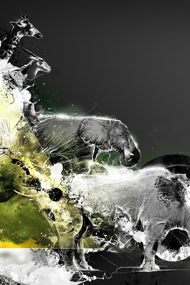 Фотоиллюстрация с животными