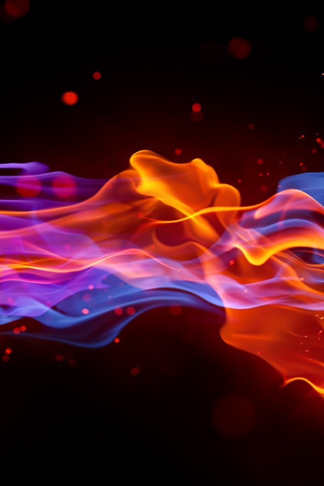 Абстракция разноцветный дым