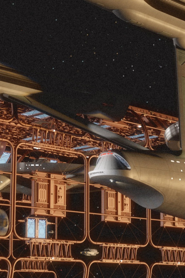 Космический корабль на стоянке