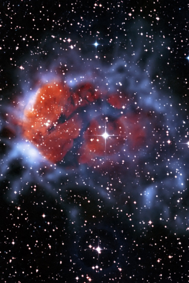 Эмиссионная туманность в космосе