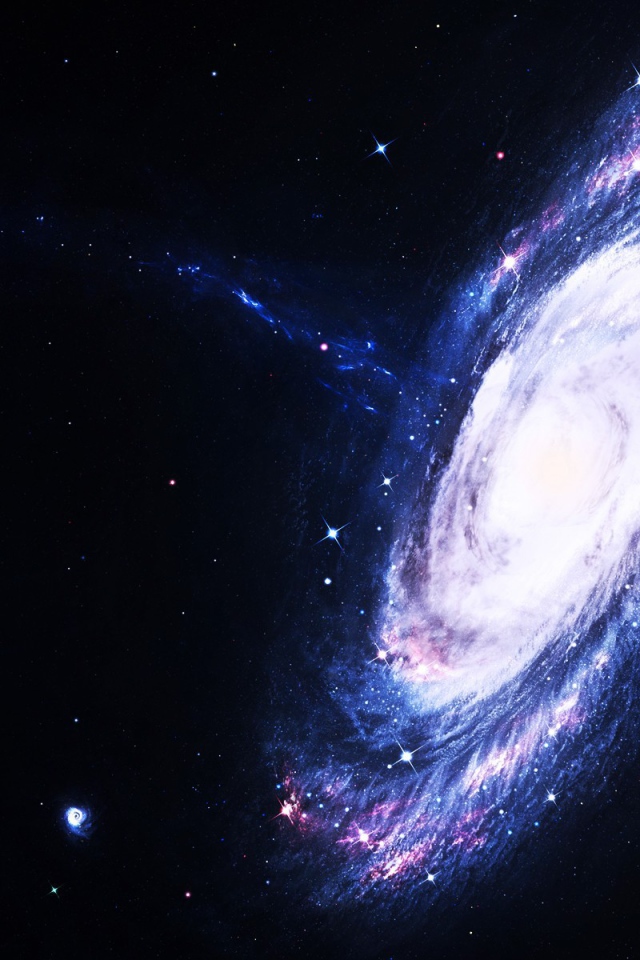 Спиральная галактика в космосе