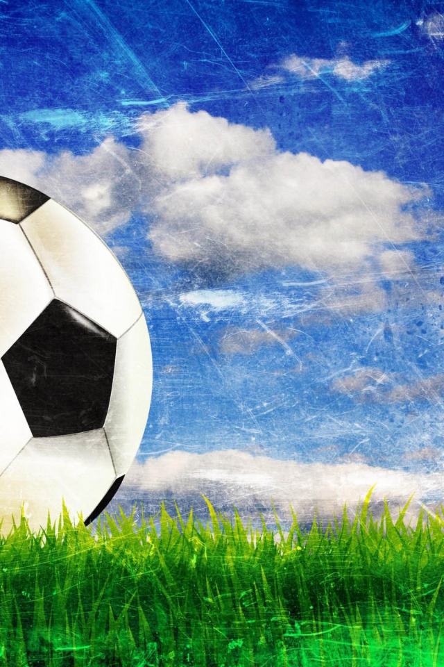 Футбольный мяч на поле