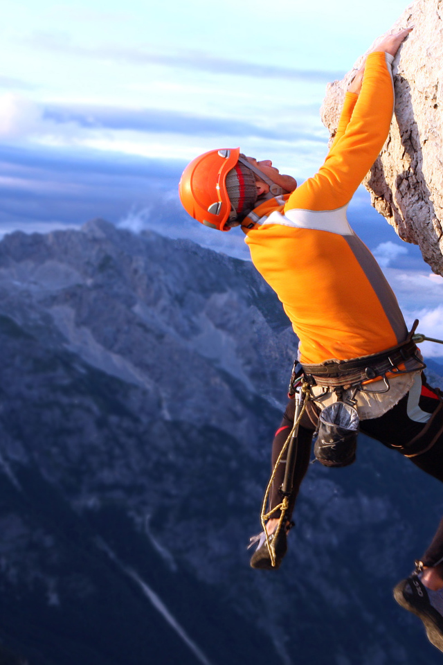 Фотография скалолаза