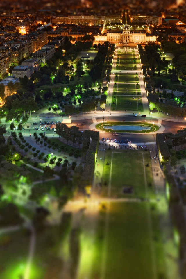 Ночная панорама Парижа