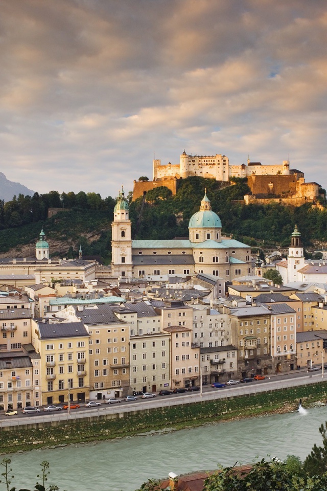 	 Австрия Зальцбург замок пейзаж