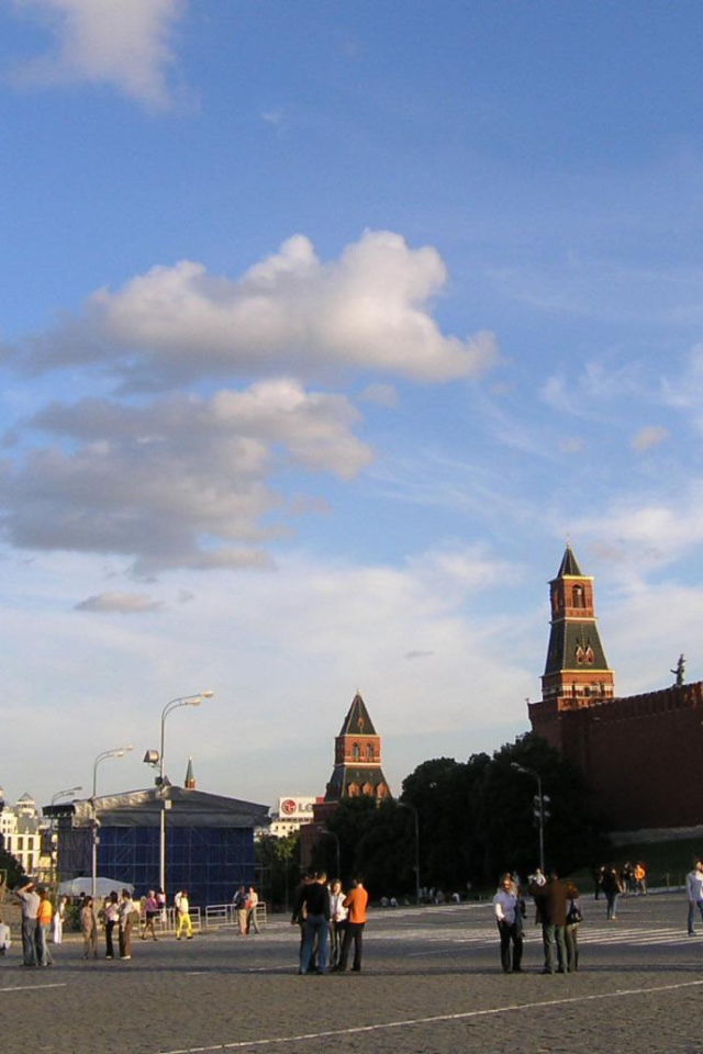 Прекрасный день на Красной площади в Москве