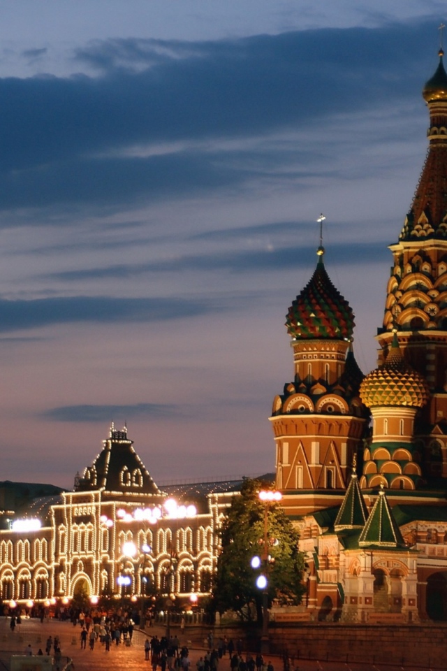 Московский пейзаж вечером