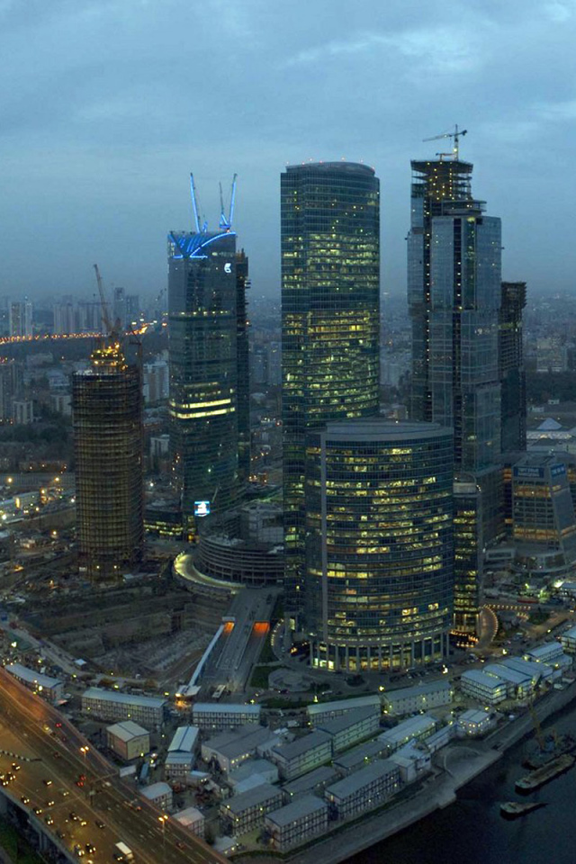 Московские небоскребов в стадии строительства