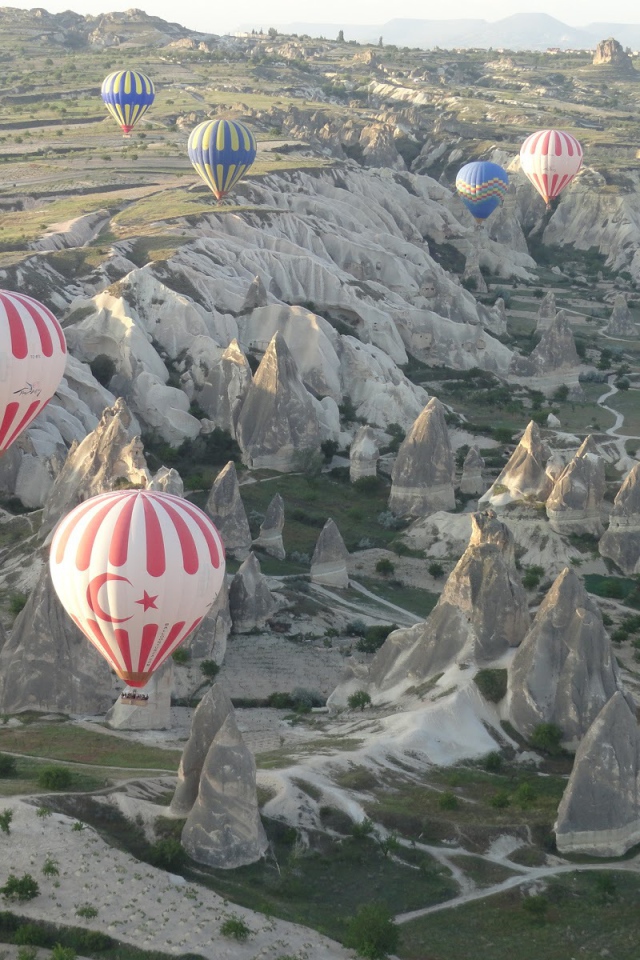 Волшебные дымоходы Турции картина с воздушного шара