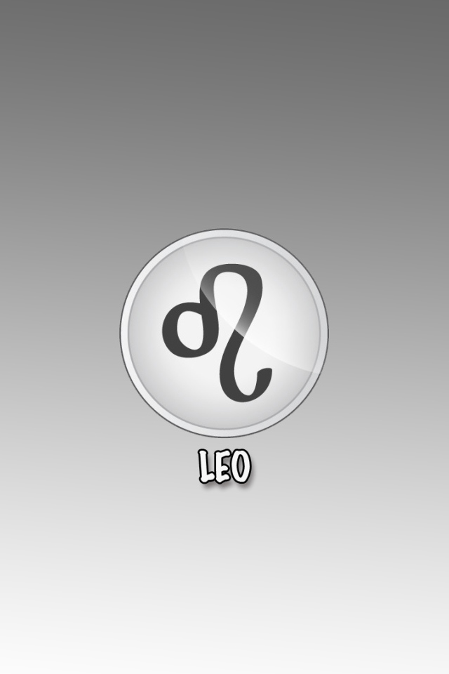 Знак лев на сером фоне