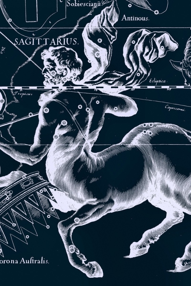 Карта звездного неба стрелец