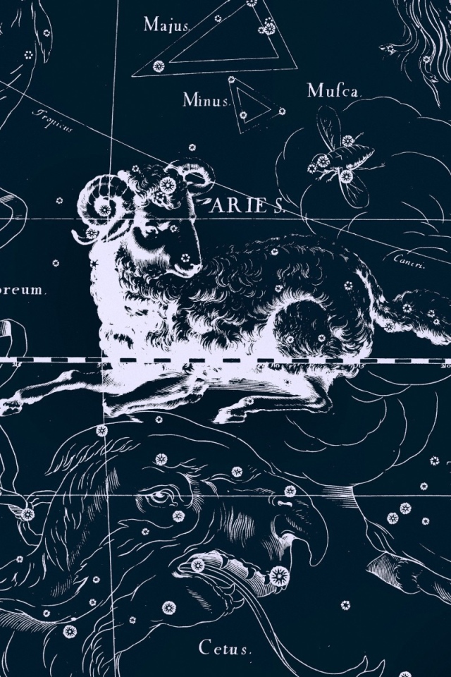 Карта звездного неба, овен