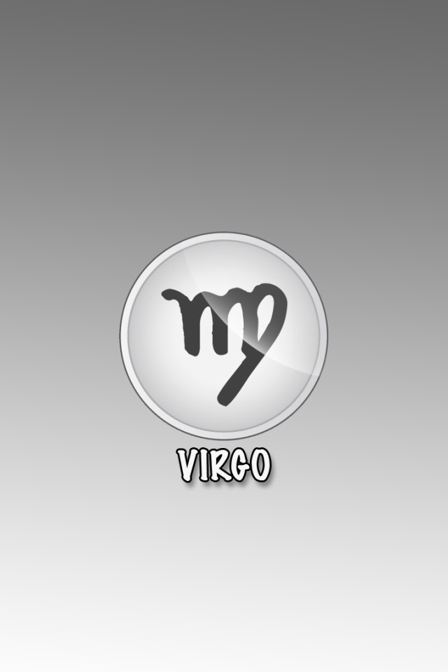 Знак дева на сером фоне