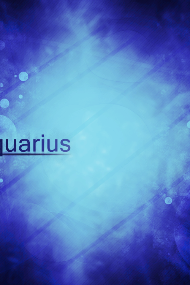 Водолей на синем фоне